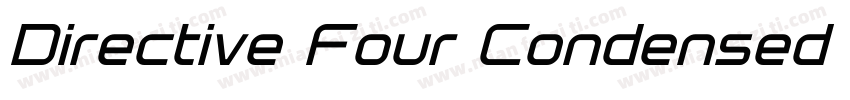 Directive Four Condensed Bold字体转换